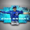 Chicago Cub 4 - Sport 5 Panel Canvas Art Wall Decor
