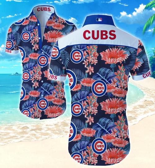 Chicago Cubs Hawaiian Shirt Summer Button Up Chicago Cubs Hawaiian Shirt Summer Button Up