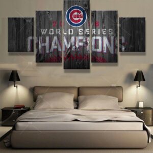 Chicago Cubs Sports Team - Sport 5 Panel Canvas Art Wall Decor