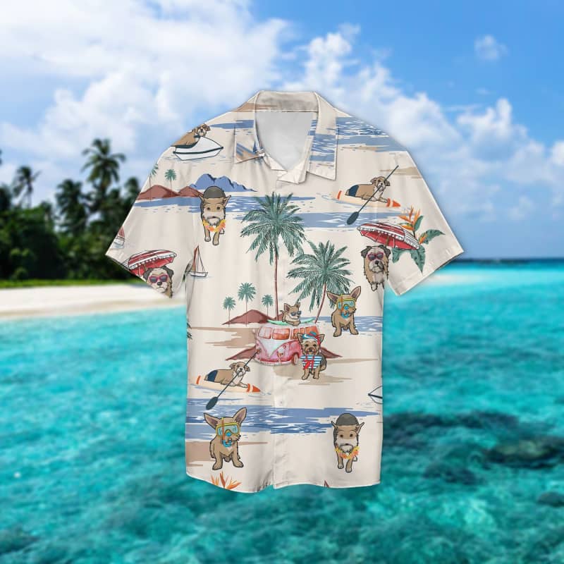 Chorkie Beach Hawaiian Shirt Chorkie Beach Hawaiian Shirt