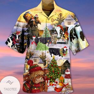 Christmas Cows Love Animals Love Limited Edition Hawaiian Shirt