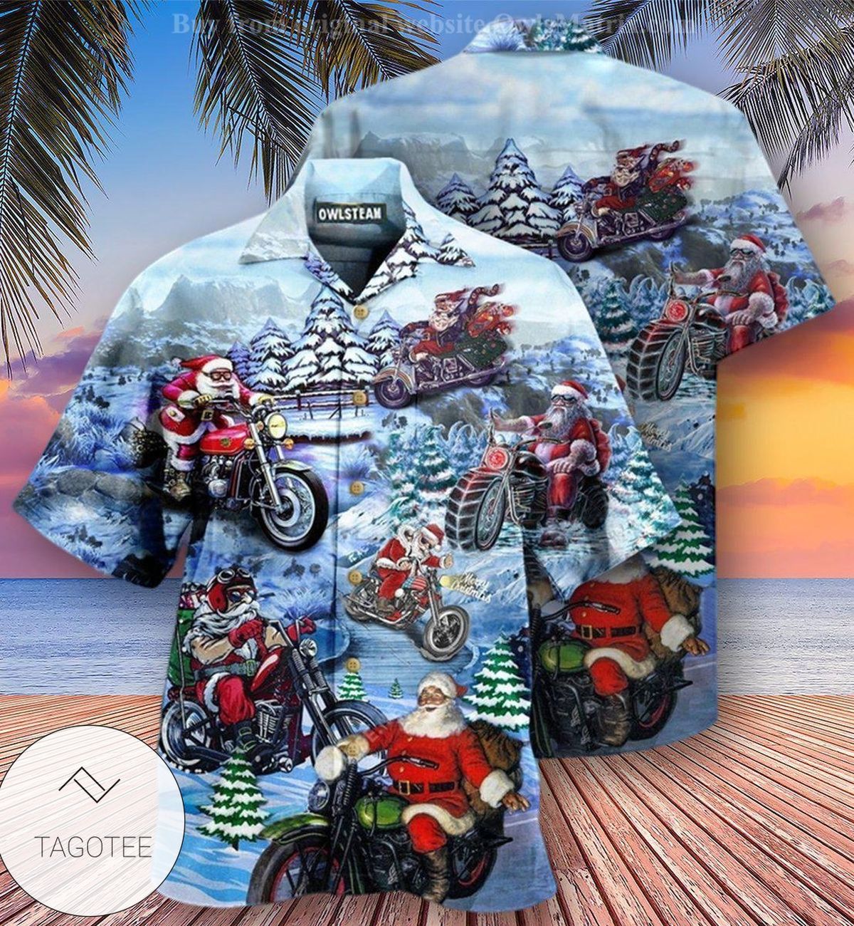 Christmas Driving With Santa Claus Edition Hawaiian Shirt Christmas Driving With Santa Claus Edition Hawaiian Shirt