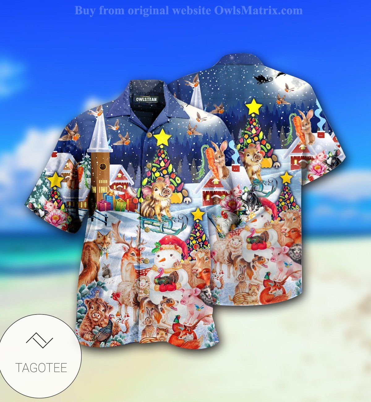 Christmas Happy Animals Limited Hawaiian Shirt- Tagotee Christmas Happy Animals Limited Hawaiian Shirt- Tagotee