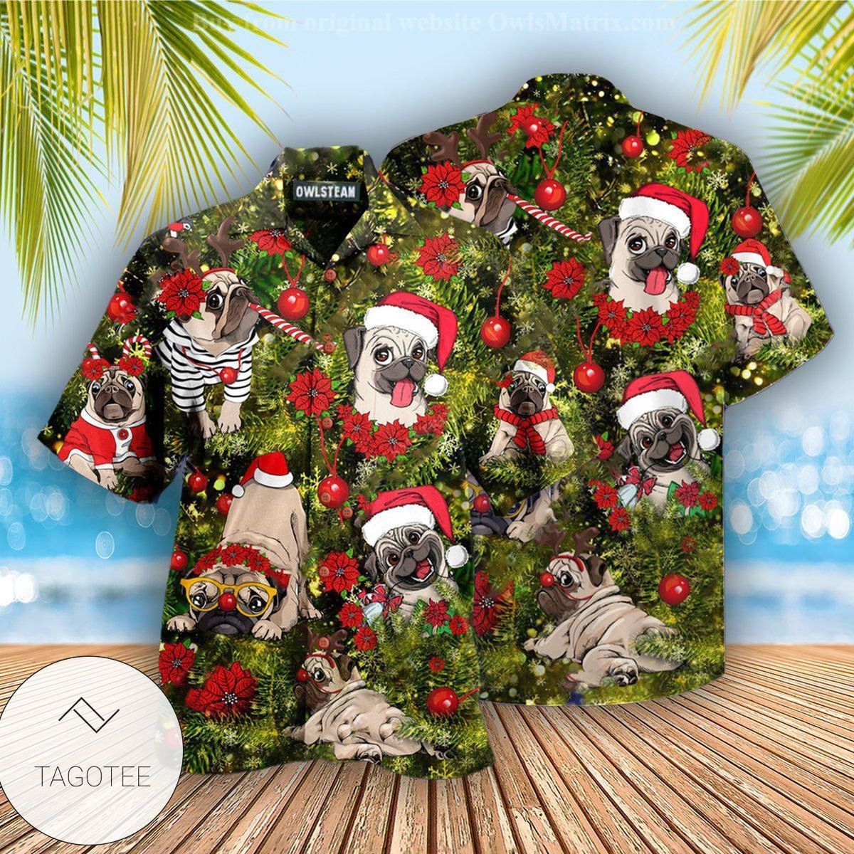 Christmas Have Yourself A Merry Little Pugmas Edition Hawaiian Shirt Christmas Have Yourself A Merry Little Pugmas Edition Hawaiian Shirt
