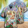 Christmas Holiday Santa With Tattoo Full Print Hawaiian Shirt