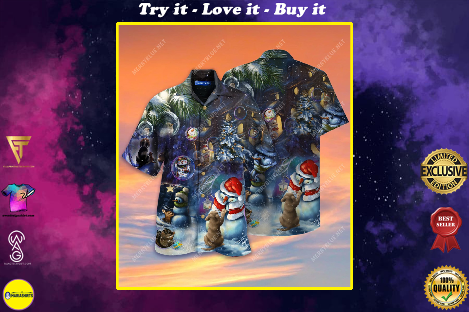 Christmas In The Wood Full Printing Hawaiian Shirt Christmas In The Wood Full Printing Hawaiian Shirt