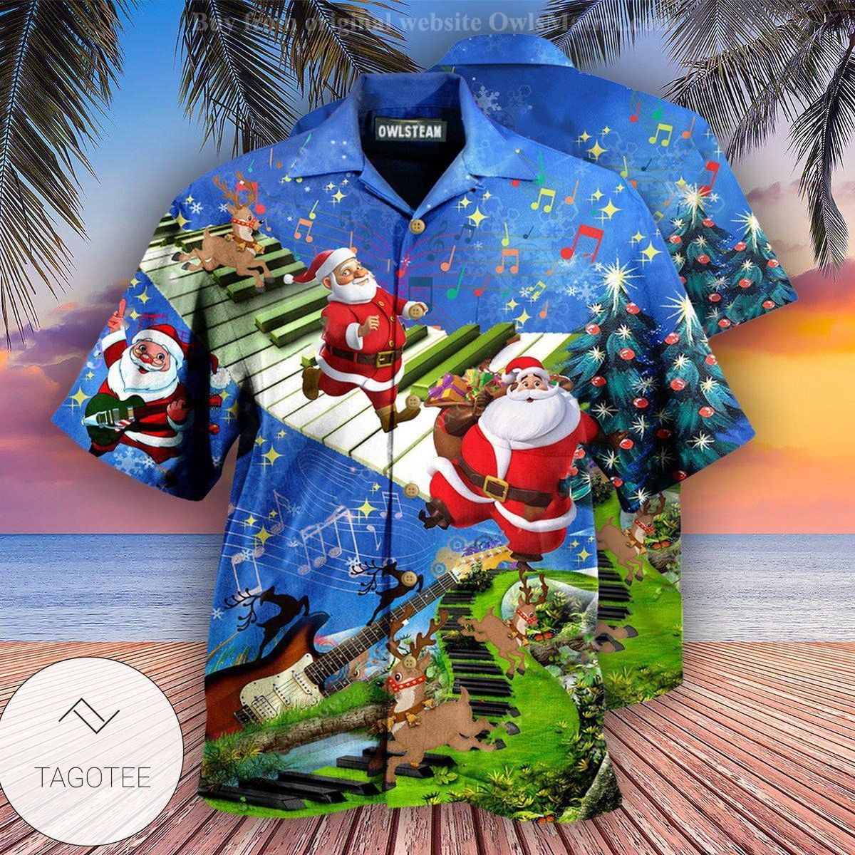 Christmas Jumping On Musical Instrument Edition Hawaiian Shirt Christmas Jumping On Musical Instrument Edition Hawaiian Shirt