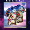 Christmas Santa Bringing Presents Full Printing Hawaiian Shirt