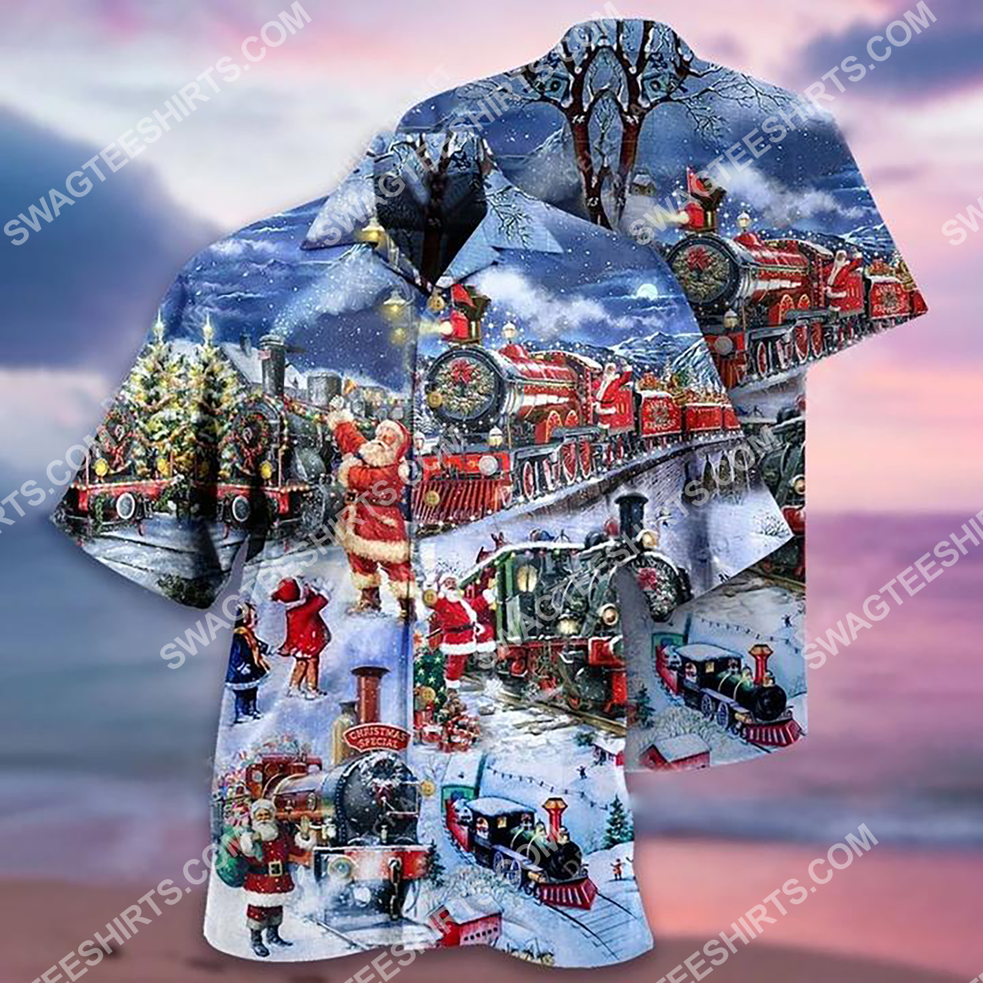 Christmas Santa Claus All Over Printing Hawaiian Shirt Christmas Santa Claus All Over Printing Hawaiian Shirt