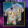 Christmas Santa Claus With Tattoo Full Printing Hawaiian Shirt