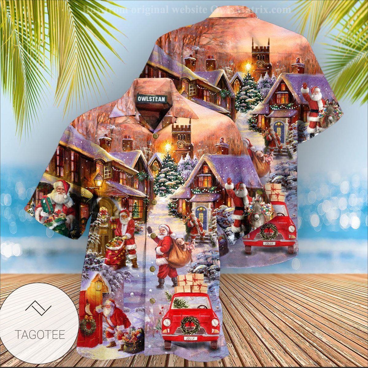 Christmas Santa Is Delivering Love Edition Hawaiian Shirt Christmas Santa Is Delivering Love Edition Hawaiian Shirt