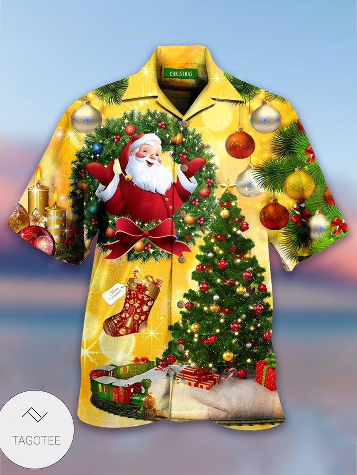 Christmas Tree Yellow Limited Edition Hawaiian Shirt Christmas Tree Yellow Limited Edition Hawaiian Shirt