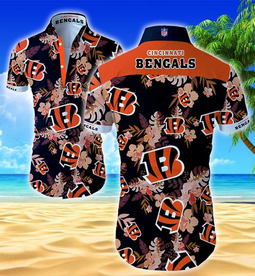 Cincinnati Bengals Hawaiian Shirt Summer Button Up Cincinnati Bengals Hawaiian Shirt Summer Button Up