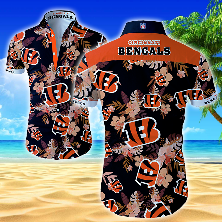 Cincinnati Bengals Hawaiian Shirt Summer Button Up Cincinnati Bengals Hawaiian Shirt Summer Button Up