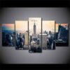 City Building Landscape 1 - Nature 5 Panel Canvas Art Wall Decor