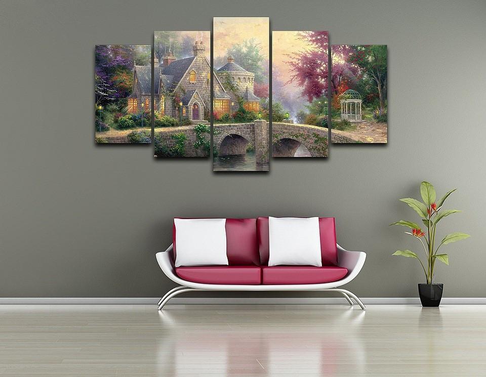 Classic 03 - Nature 5 Panel Canvas Art Wall Decor Classic 03 - Nature 5 Panel Canvas Art Wall Decor