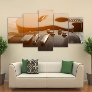 Classical Guitar 3 - Music 5 Panel Canvas Art Wall Decor