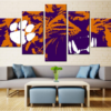 Clemson Tigers Poster Sport - Sport 5 Panel Canvas Art Wall Decor