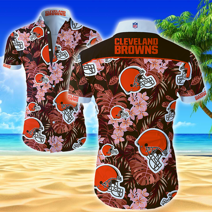 Cleveland Browns Hawaiian Shirt Summer Button Up Cleveland Browns Hawaiian Shirt Summer Button Up