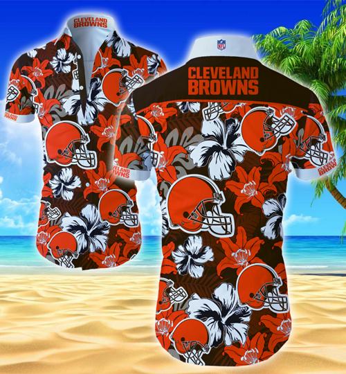 Cleveland Browns Hawaiian Shirt Summer Button Up Cleveland Browns Hawaiian Shirt Summer Button Up