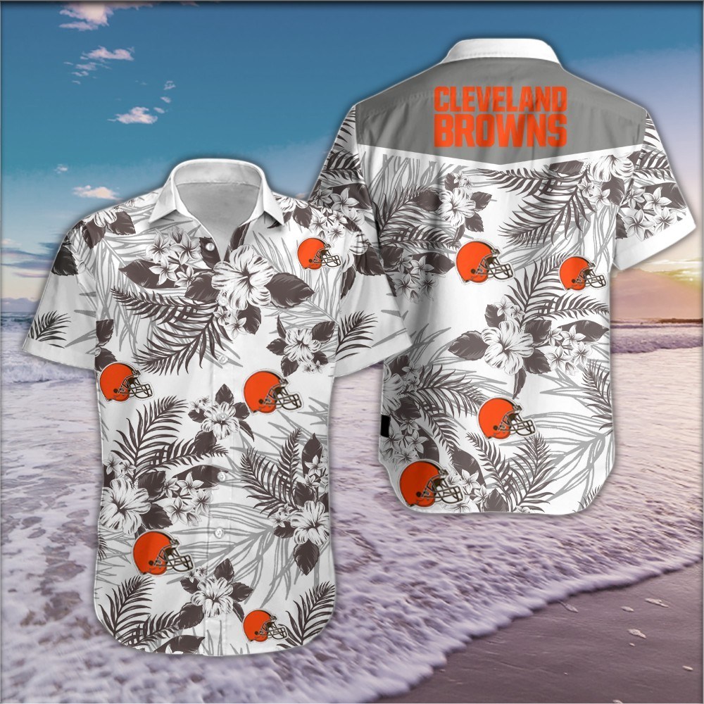 Cleveland Browns Hawaiian Shirt Summer Button Up Cleveland Browns Hawaiian Shirt Summer Button Up