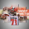 Cleveland Browns - Danny Shelton - Sport 5 Panel Canvas Art Wall Decor