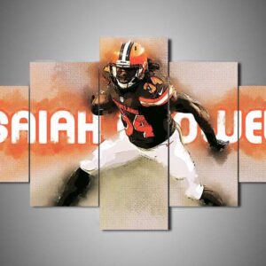 Cleveland Browns - Isaiah Crowell - Sport 5 Panel Canvas Art Wall Decor