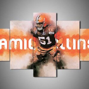 Cleveland Browns - Jamie Collins - Sport 5 Panel Canvas Art Wall Decor
