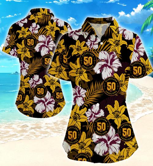 Cleveland Cavaliers Women Hawaiian Shirt Summer Button Up Cleveland Cavaliers Women Hawaiian Shirt Summer Button Up