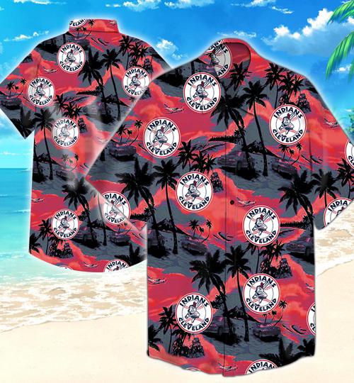 Cleveland Indians Hawaiian Shirt Summer Button Up Cleveland Indians Hawaiian Shirt Summer Button Up