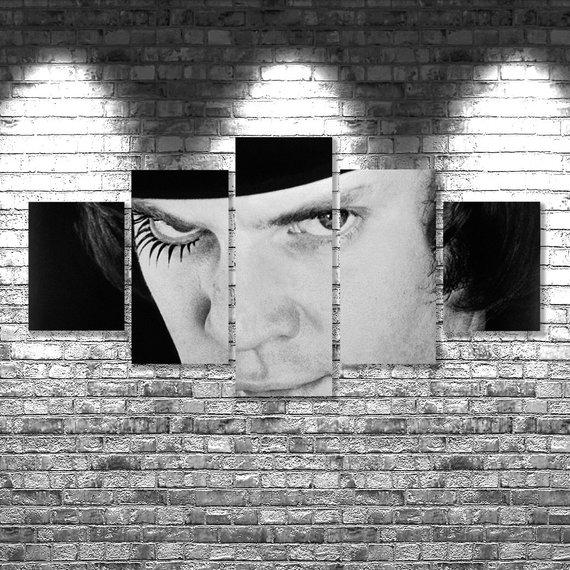 Clockwork Orange - Movie 5 Panel Canvas Art Wall Decor Clockwork Orange - Movie 5 Panel Canvas Art Wall Decor