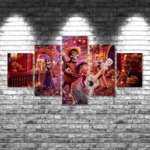 Coco - Anime 5 Panel Canvas Art Wall Decor