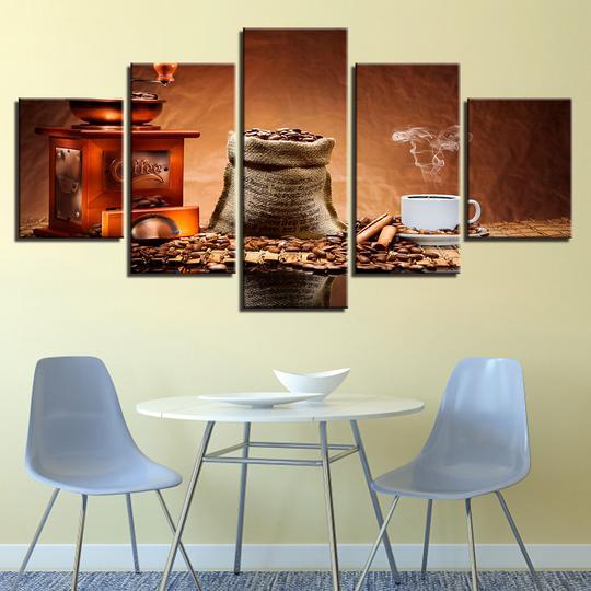 Coffee Shop Cafe Restaurant - Nature 5 Panel Canvas Art Wall Decor Coffee Shop Cafe Restaurant - Nature 5 Panel Canvas Art Wall Decor