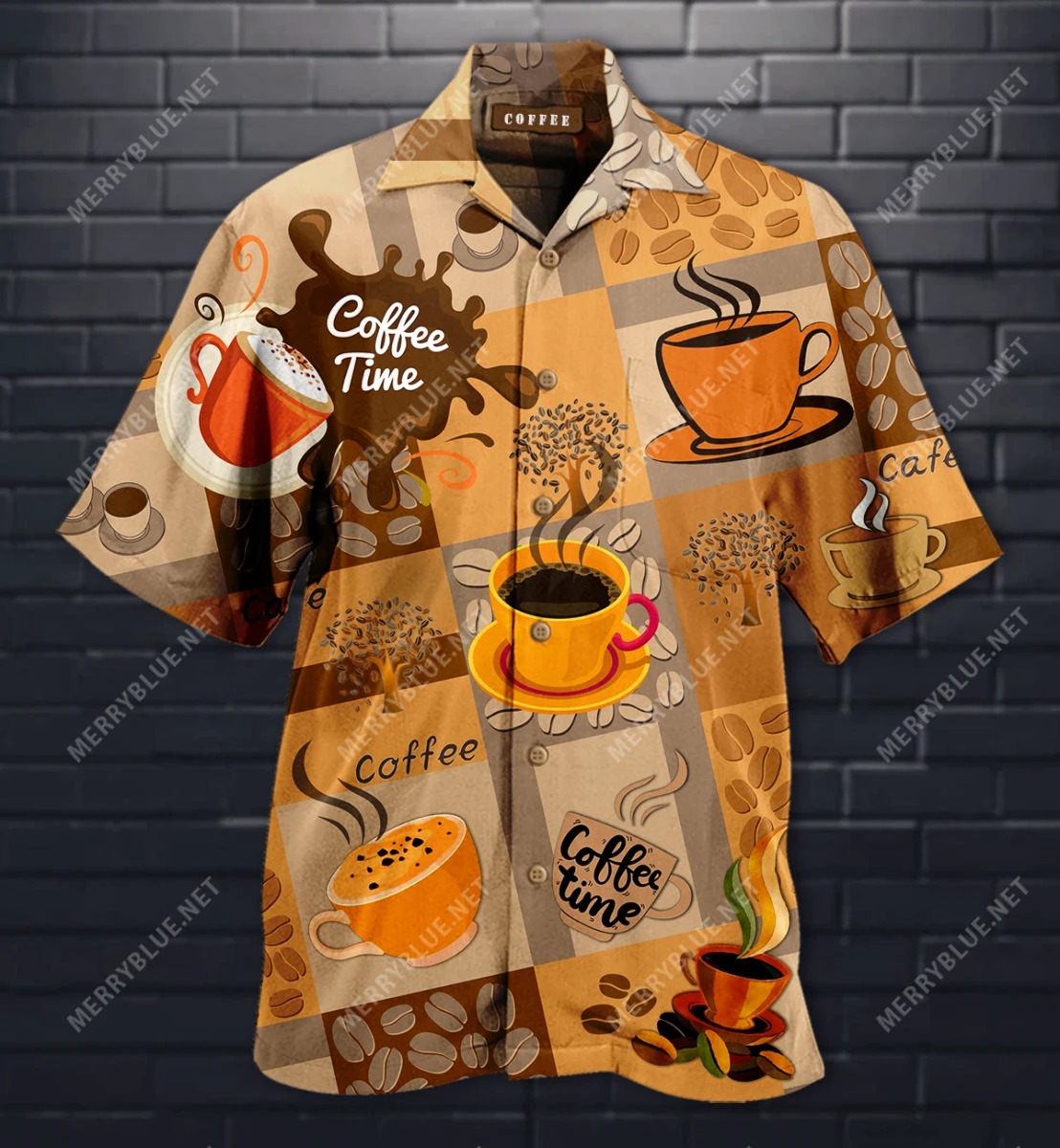 Coffee Time Makes Life Better Hawaiian Shirt Coffee Time Makes Life Better Hawaiian Shirt