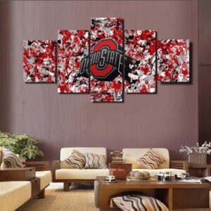 College Football Ohio State - Sport 5 Panel Canvas Art Wall Decor