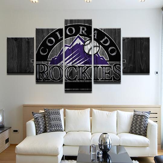 Colorado Rockies 5 - Sport 5 Panel Canvas Art Wall Decor Colorado Rockies 5 - Sport 5 Panel Canvas Art Wall Decor