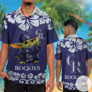 Colorado Rockies Baby Yoda Hawaiian Shirt
