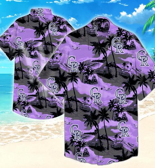 Colorado Rockies Hawaiian Shirt Summer Button Up Colorado Rockies Hawaiian Shirt Summer Button Up
