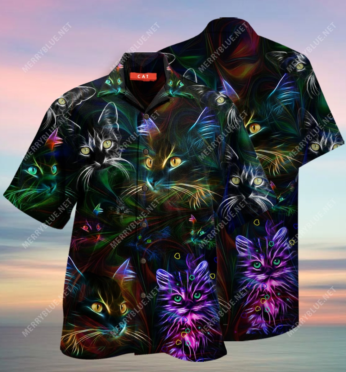 Colorful Cat All Over Printed Hawaiian Shirt Colorful Cat All Over Printed Hawaiian Shirt