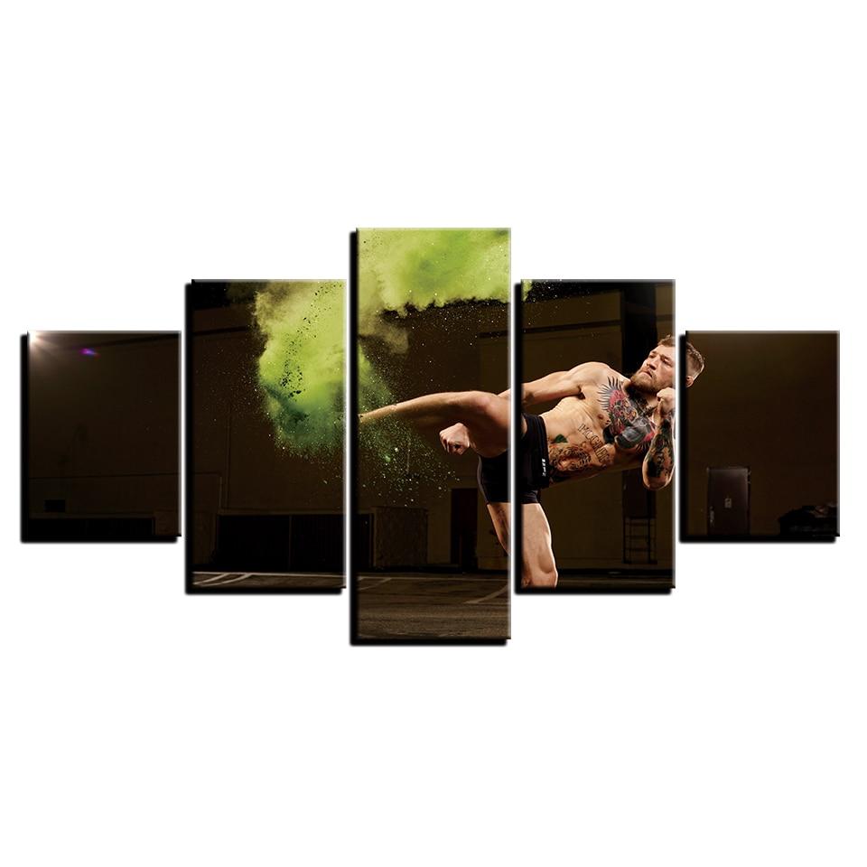Conor Mcgregor Combat - Famous Person 5 Panel Canvas Art Wall Decor Conor Mcgregor Combat - Famous Person 5 Panel Canvas Art Wall Decor