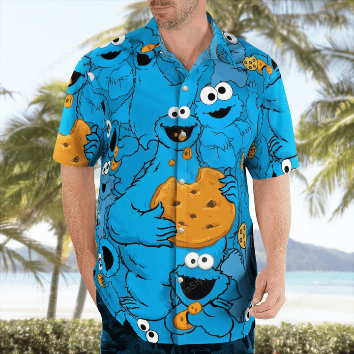 Cookie Monster Hawaiian Shirt Cookie Monster Hawaiian Shirt