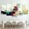 Cool Skateboarding - Sport 5 Panel Canvas Art Wall Decor