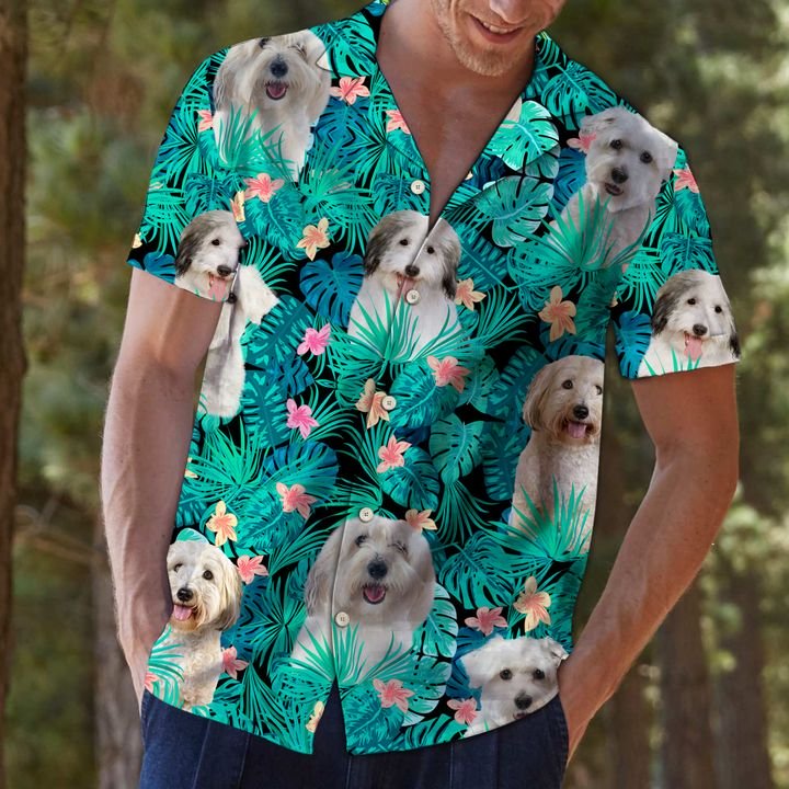 Coton De Tulear Tropical Hawaiian Shirt Summer Button Up Coton De Tulear Tropical Hawaiian Shirt Summer Button Up