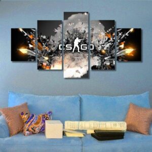 Counter Strike - Sport 5 Panel Canvas Art Wall Decor