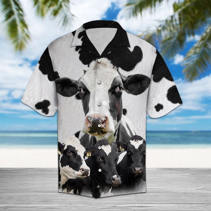 Cow Great Hawaiian Shirt Summer Button Up Cow Great Hawaiian Shirt Summer Button Up