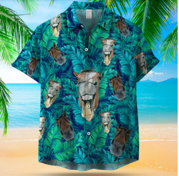 Crazy Horse Seamless Pattern Hawaiian Shirt Crazy Horse Seamless Pattern Hawaiian Shirt