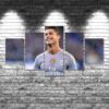Cristiano Ronaldo - Famous Person 5 Panel Canvas Art Wall Decor