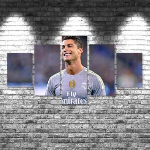 Cristiano Ronaldo - Famous Person 5 Panel Canvas Art Wall Decor