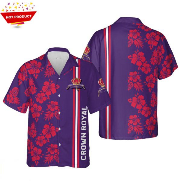 Crown Royal Canadian Whisky Hawaiian Shirt Crown Royal Canadian Whisky Hawaiian Shirt