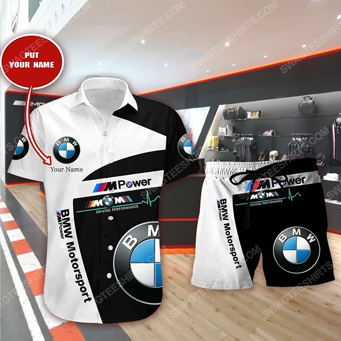 Custom Name Bmw Motorsport Summer Vacation Hawaiian Shirt Custom Name Bmw Motorsport Summer Vacation Hawaiian Shirt